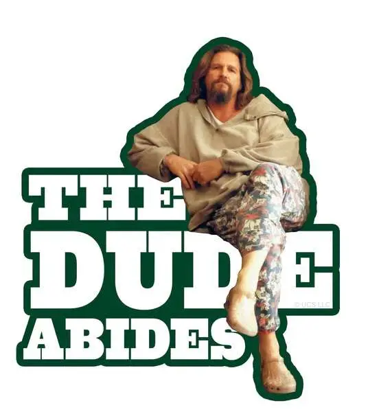 Figurine big lebowski dude abides magnet